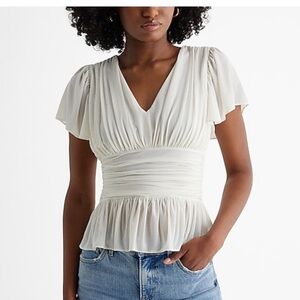 Express swan colored blouse brand new with tags size medium